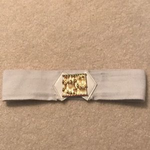 Lilly Pulitzer white bamboo belt